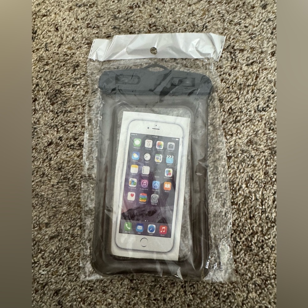 NIP Waterproof Phone Pouch with Black Trim